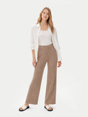 Organic Colour Cashmere Trousers Taupe - Gobi Cashmere #color_taupe