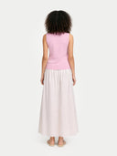 Timeless Cashmere Crewneck Vest Almond Blossom - Gobi Cashmere