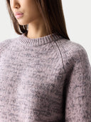 Unisex Mouline Cashmere Jumper Rose | GOBI UK
