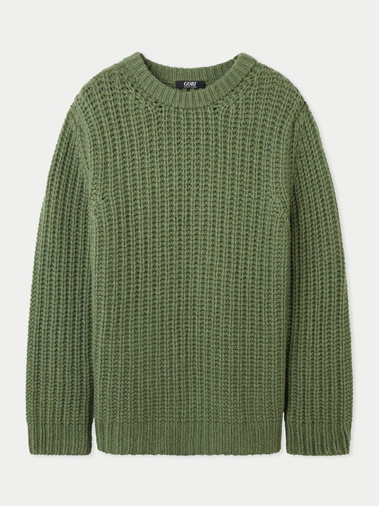 Regenerative-Cashmere Crewneck Sweater