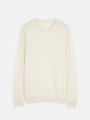 Women's Organic Colour Crew Neck Cashmere Jumper Off-White