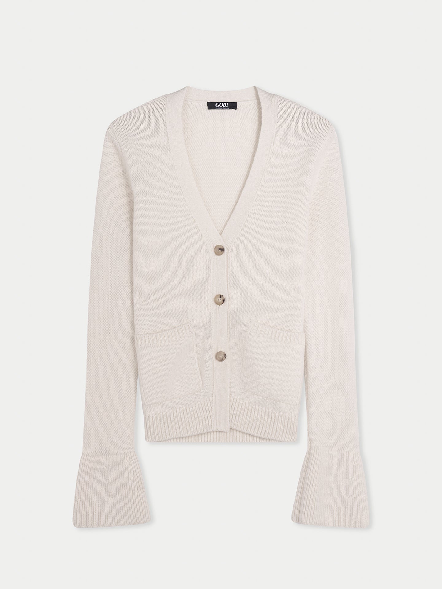 Buttoned Cashmere V-Neck Cardigan