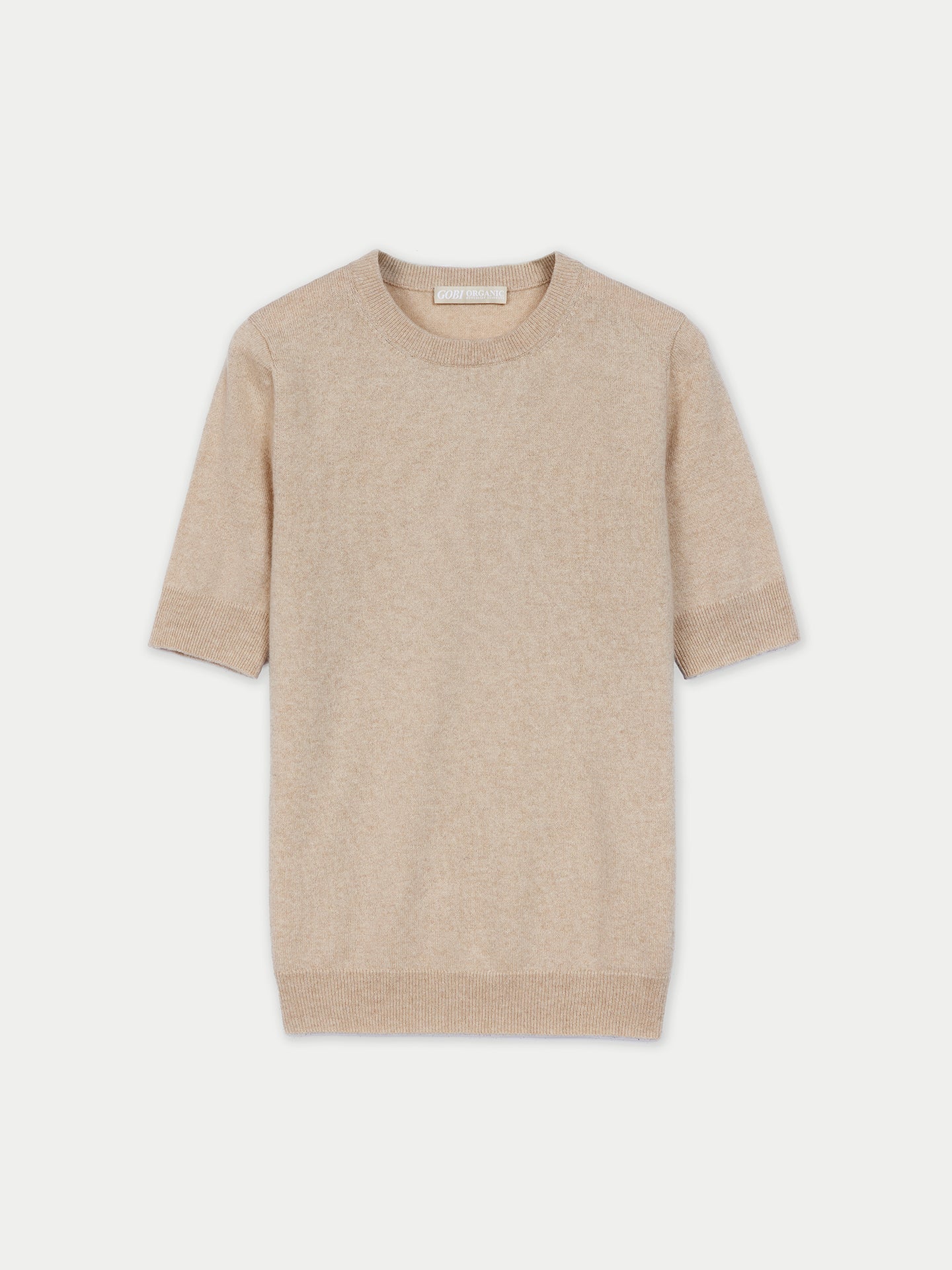 Organic Colour Crew Neck Cashmere Top