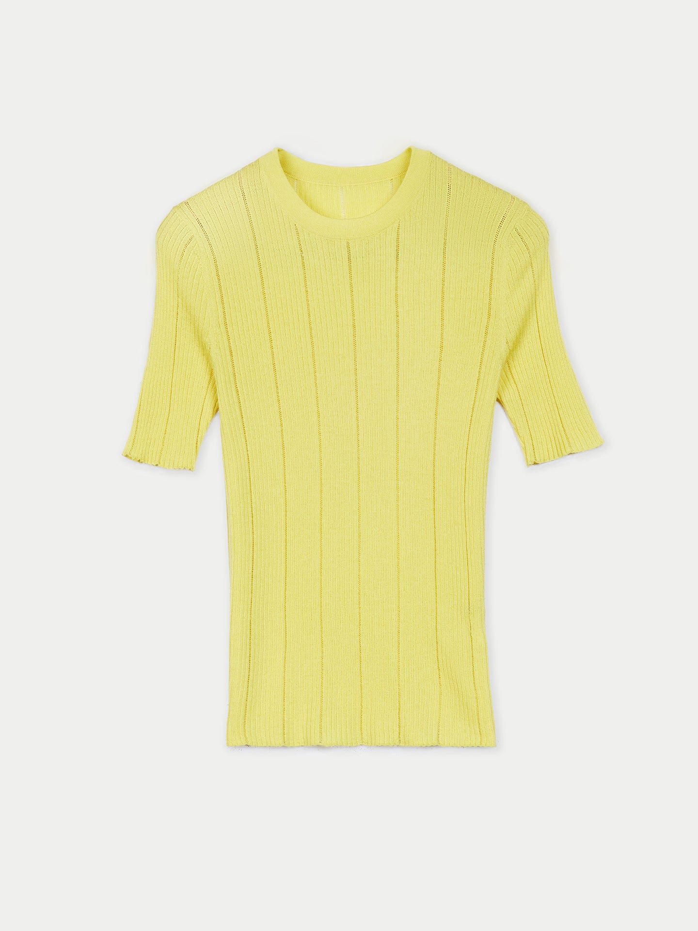 0967 Color Lace-Knit Cashmere Silk Top | GOBI Cashmere – Gobi Cashmere UK