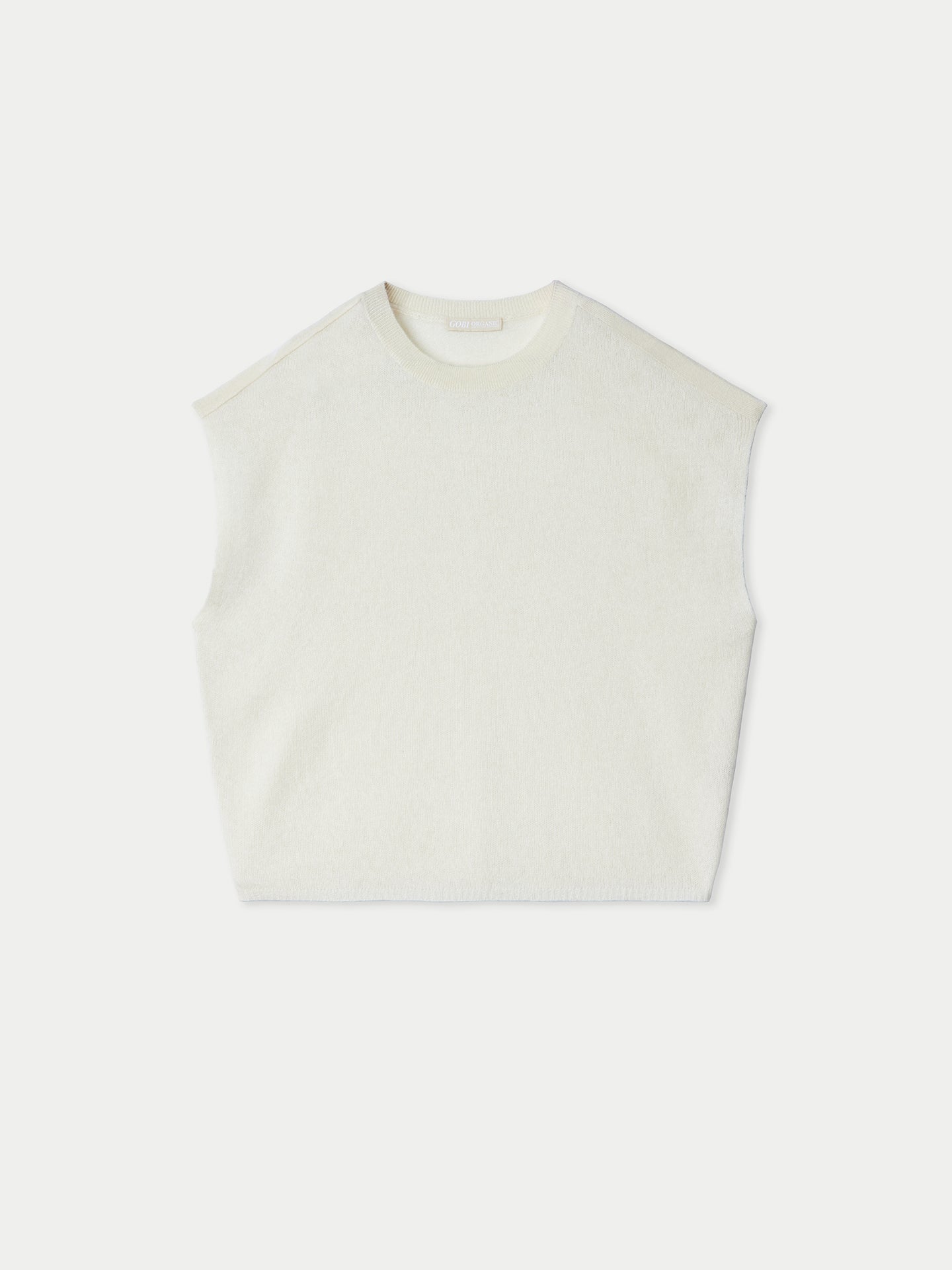 Organic Colour Batwing Short-Sleeved Cashmere Top