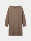 Brown dress on a light gray background