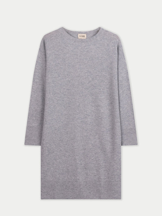 Seamless Crewneck Cashmere Dress