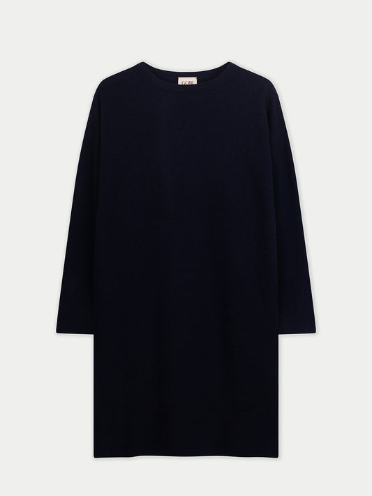 Seamless Crewneck Cashmere Dress