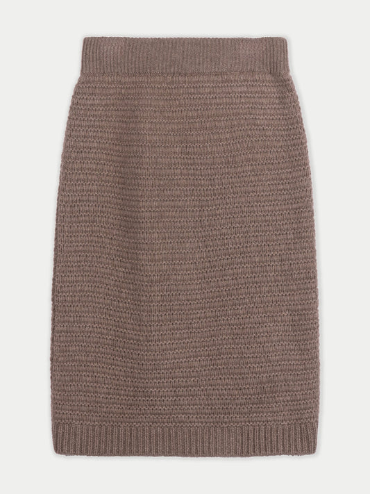 Organic Colour Cashmere Sheath Skirt