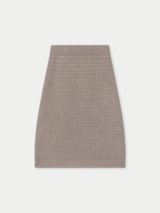 Organic Colour Cashmere Sheath Skirt