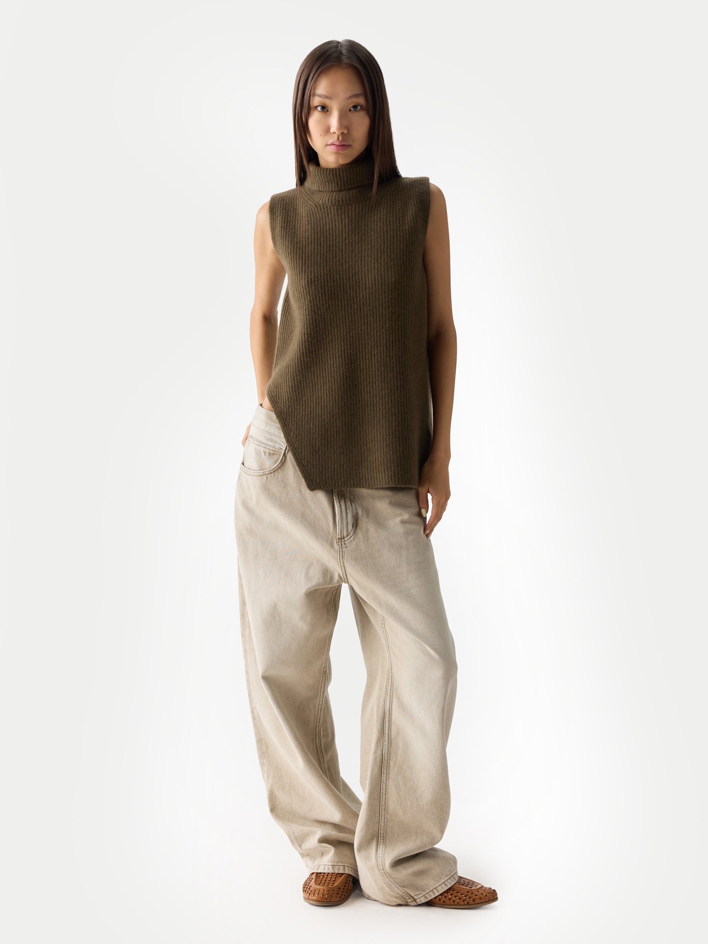 Turtleneck Cashmere Vest