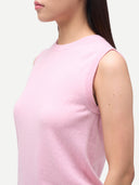 Timeless Cashmere Crewneck Vest Almond Blossom - Gobi Cashmere