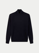 Timeless Cashmere Turtleneck Jumper Navy Blazer - Gobi Cashmere