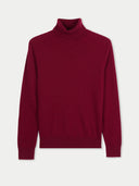 Timeless Cashmere Turtleneck Jumper Bordeaux - Gobi Cashmere