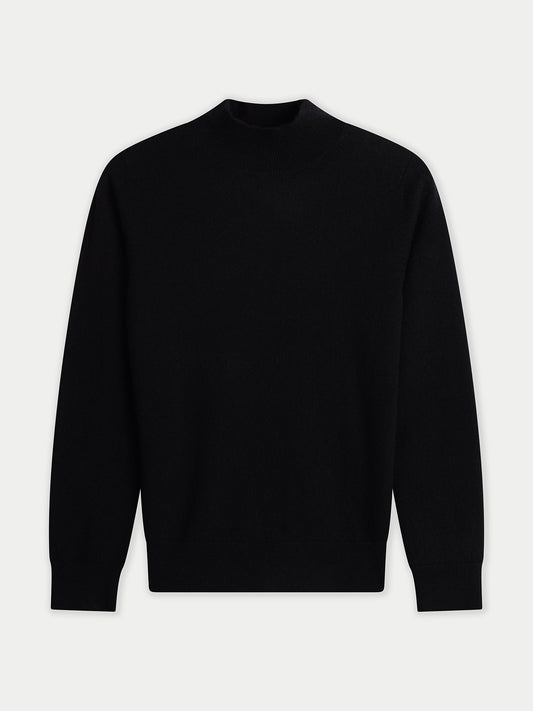Timeless Cashmere Mock Neck Jumper
