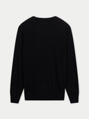 Women C-Neck  Cashmere Jumper Black - Gobi Cashmere