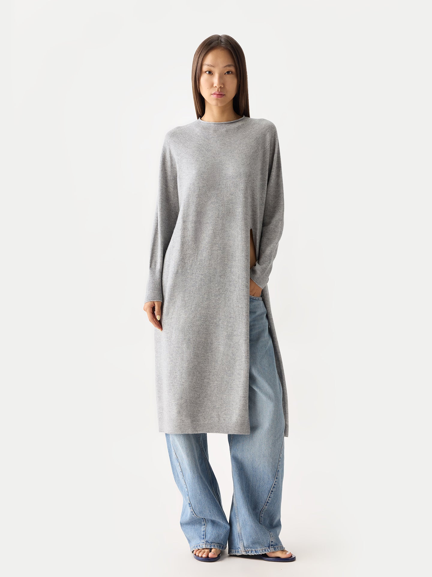 Cashmere Turtleneck Jumper Dress