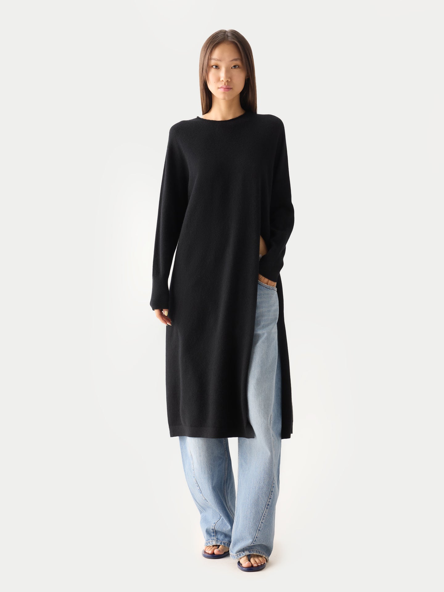 Cashmere Turtleneck Jumper Dress