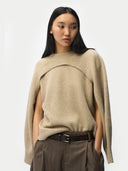 Cashmere Crewneck Twin Set Gray | GOBI UK