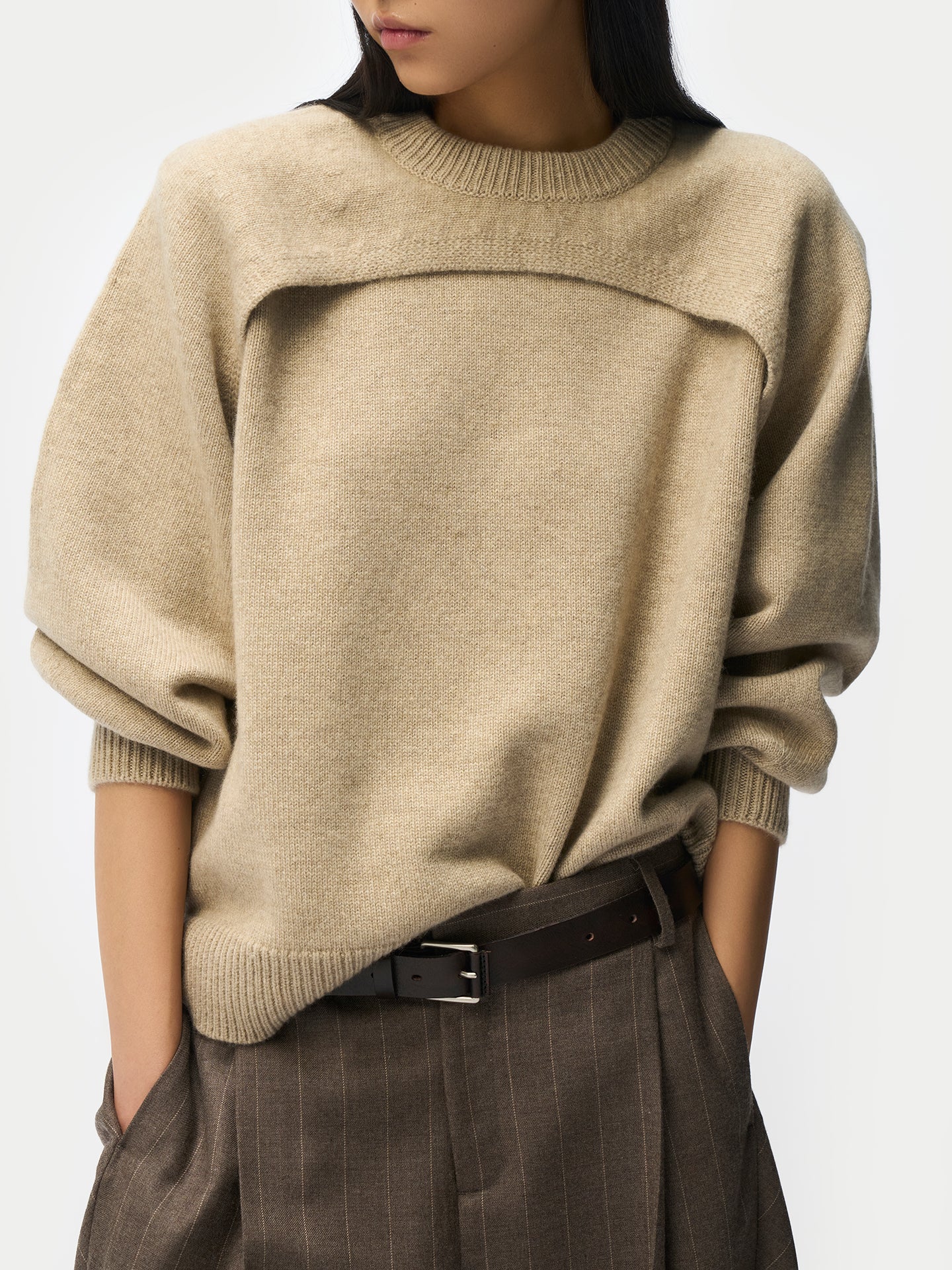 Organic Colour Cashmere Crewneck Twin Set