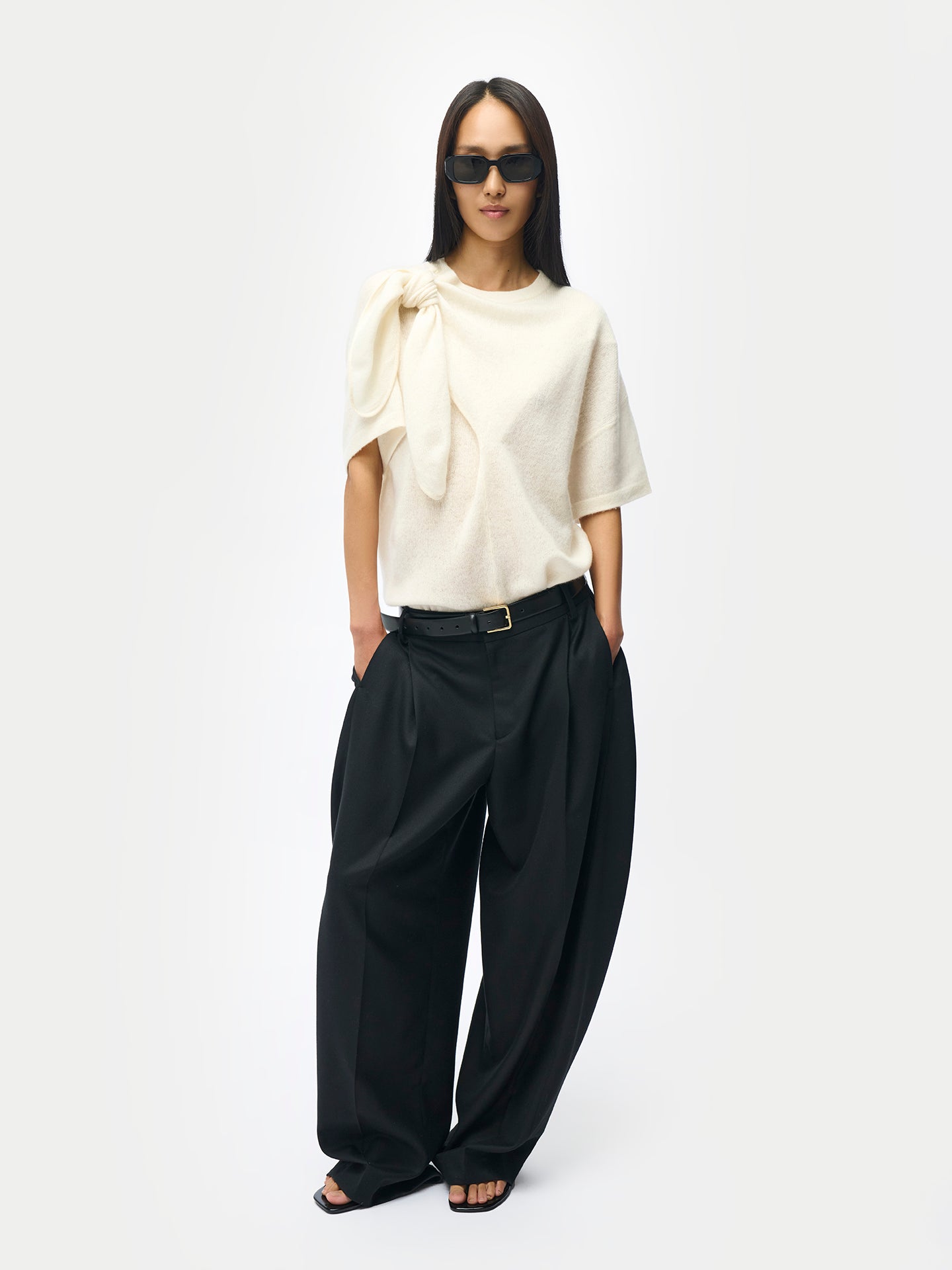 Bow-Tie Cashmere T-shirt