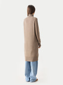 Women's Cashmere Roll neck Jumper Dress | GOBI UK #color_taupe