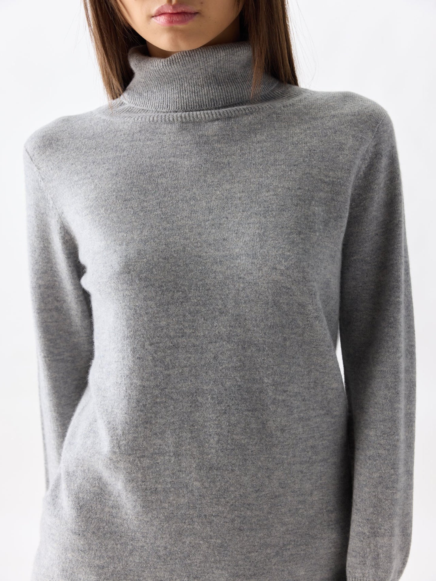 Cashmere Turtleneck Jumper Dress