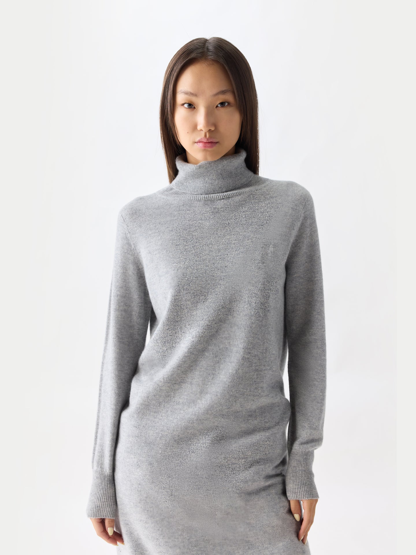 Cashmere Turtleneck Jumper Dress