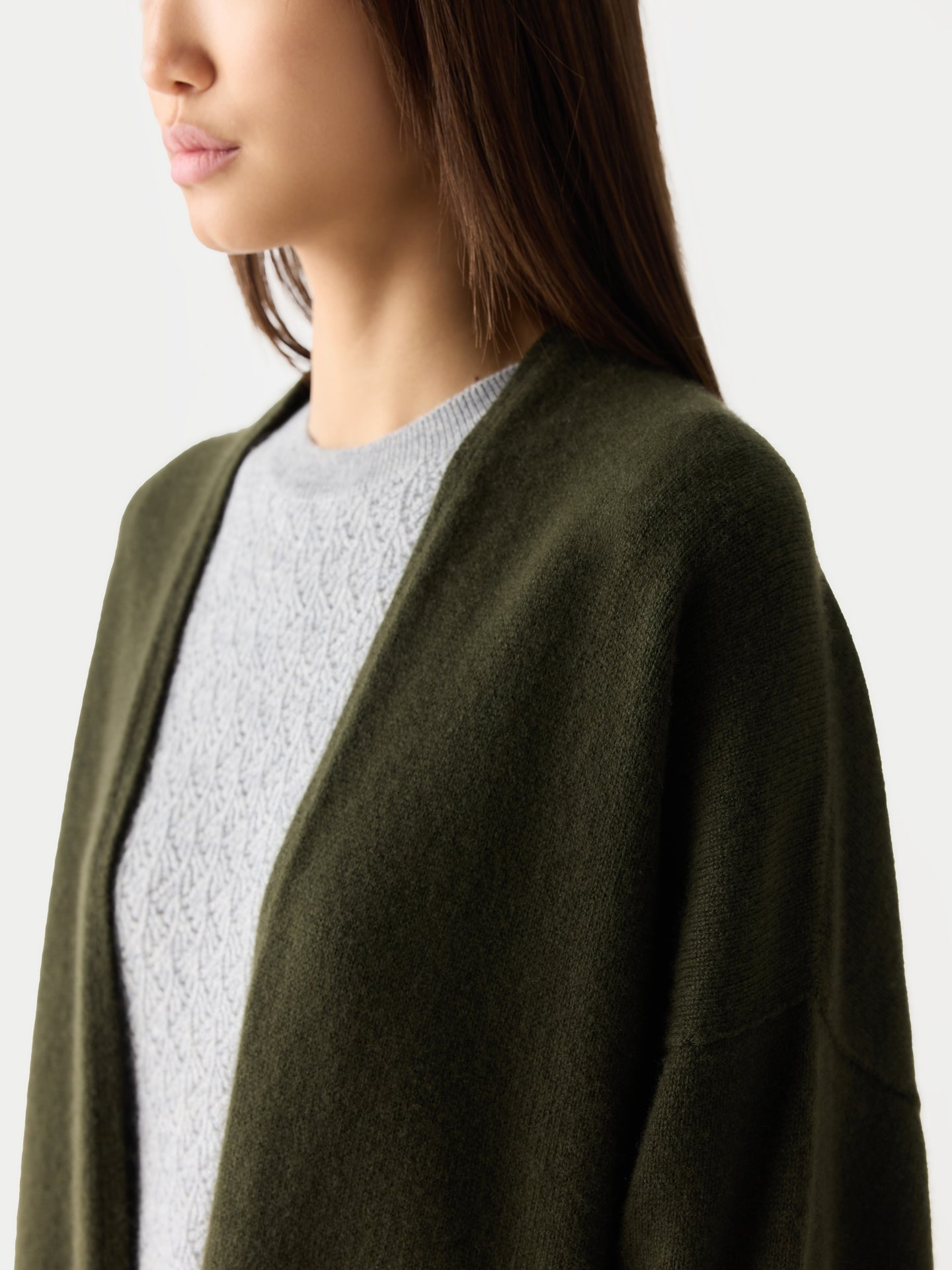 Luxurious Open-Front Cardigan