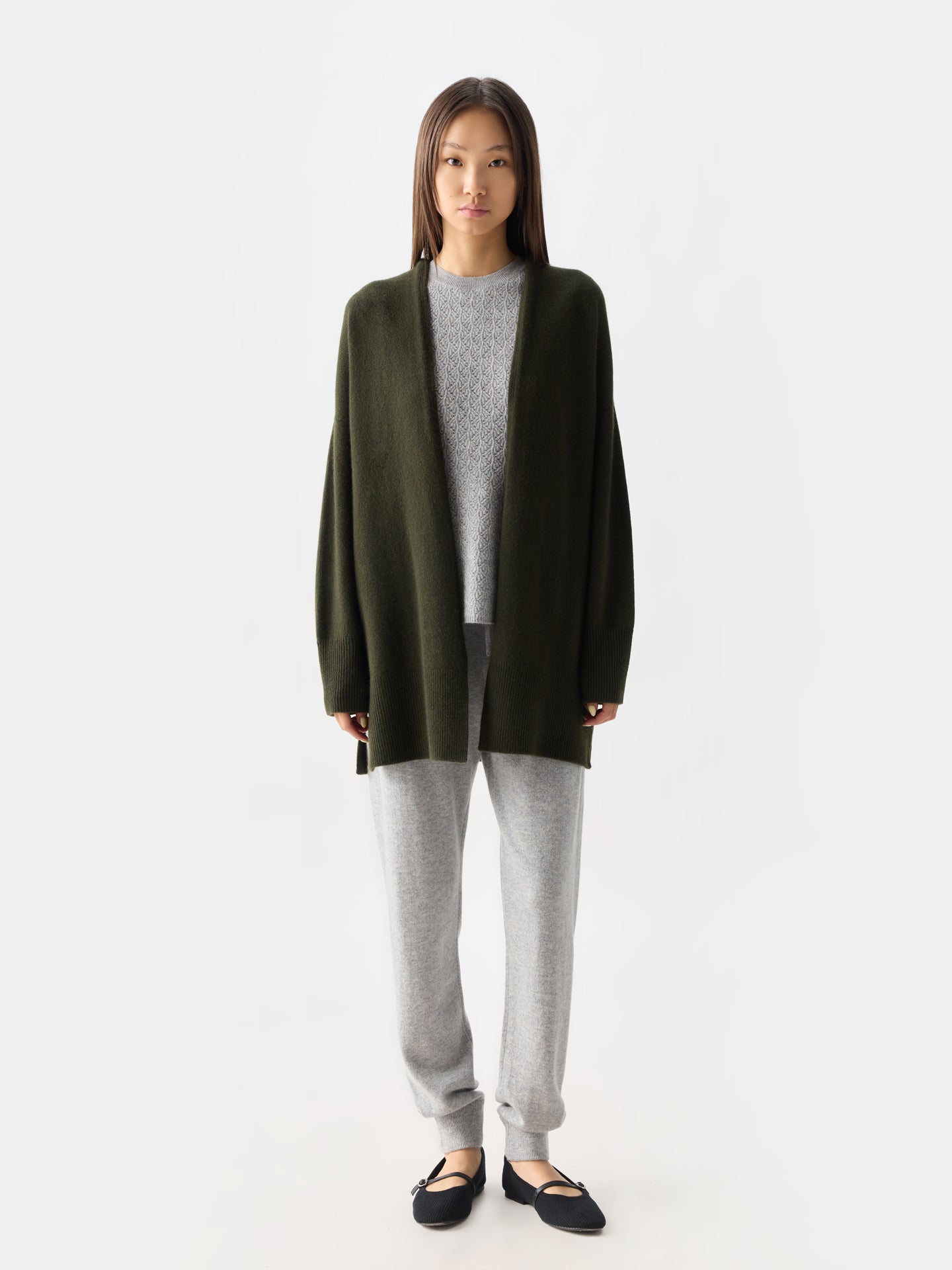 Luxurious Open-Front Cardigan
