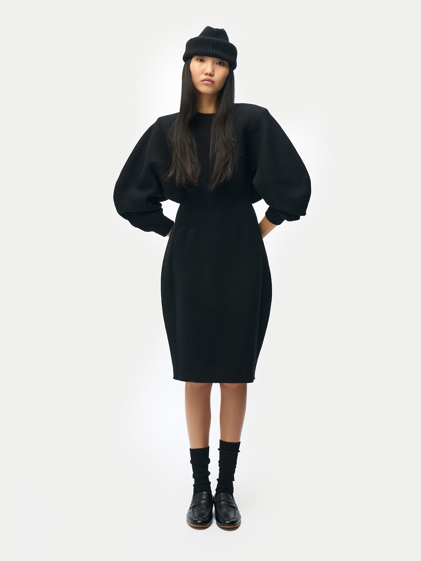Cashmere Sculptural Dress