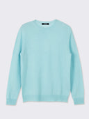 Women's Cashmere €99 Hat & Sweater Set Blue Glass - Gobi Cashmere #color_blue-glass