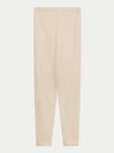 Women's Silk Cashmere Leggings White - Gobi Cashmere #color_whisper-white