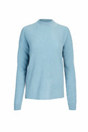 Women's Cashmere High Neck Jumper Reef Waters - Gobi Cashmere #color_reef-waters