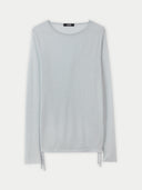 Women's Silk Cashmere Boat Neck Ice Flow - Gobi Cashmere #color_ice-flow