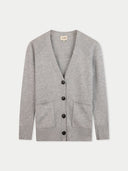 Relaxed-Fit Cashmere Cardigan High Rise - Gobi Cashmere