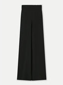 GOBI Cashmere - Wide-Leg Cashmere Pants Black - 3D-Knit Collection #color_black