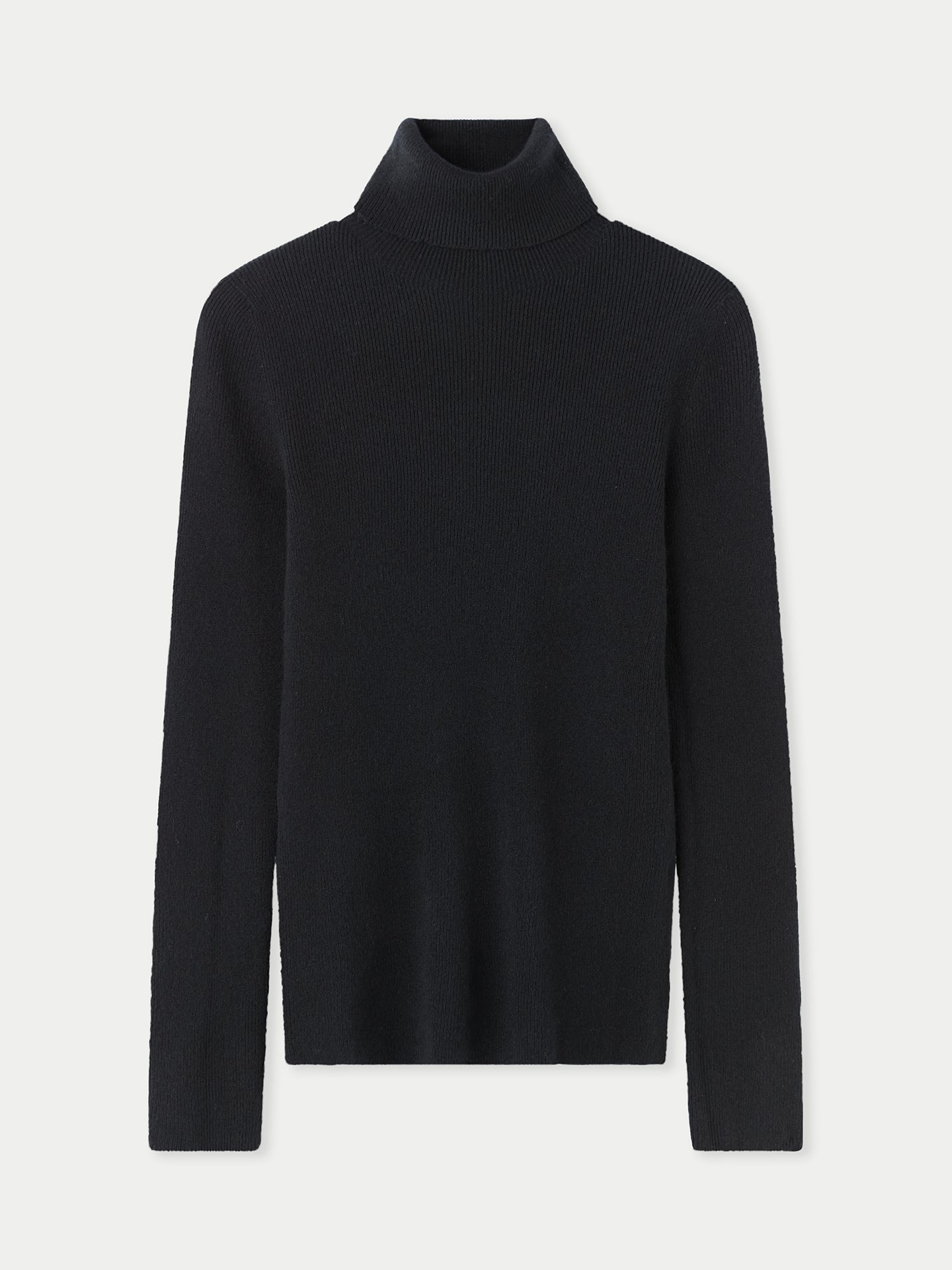 Women's Ribbed Cashmere Jumper Giorgio Spina Black - Gobi Cashmere