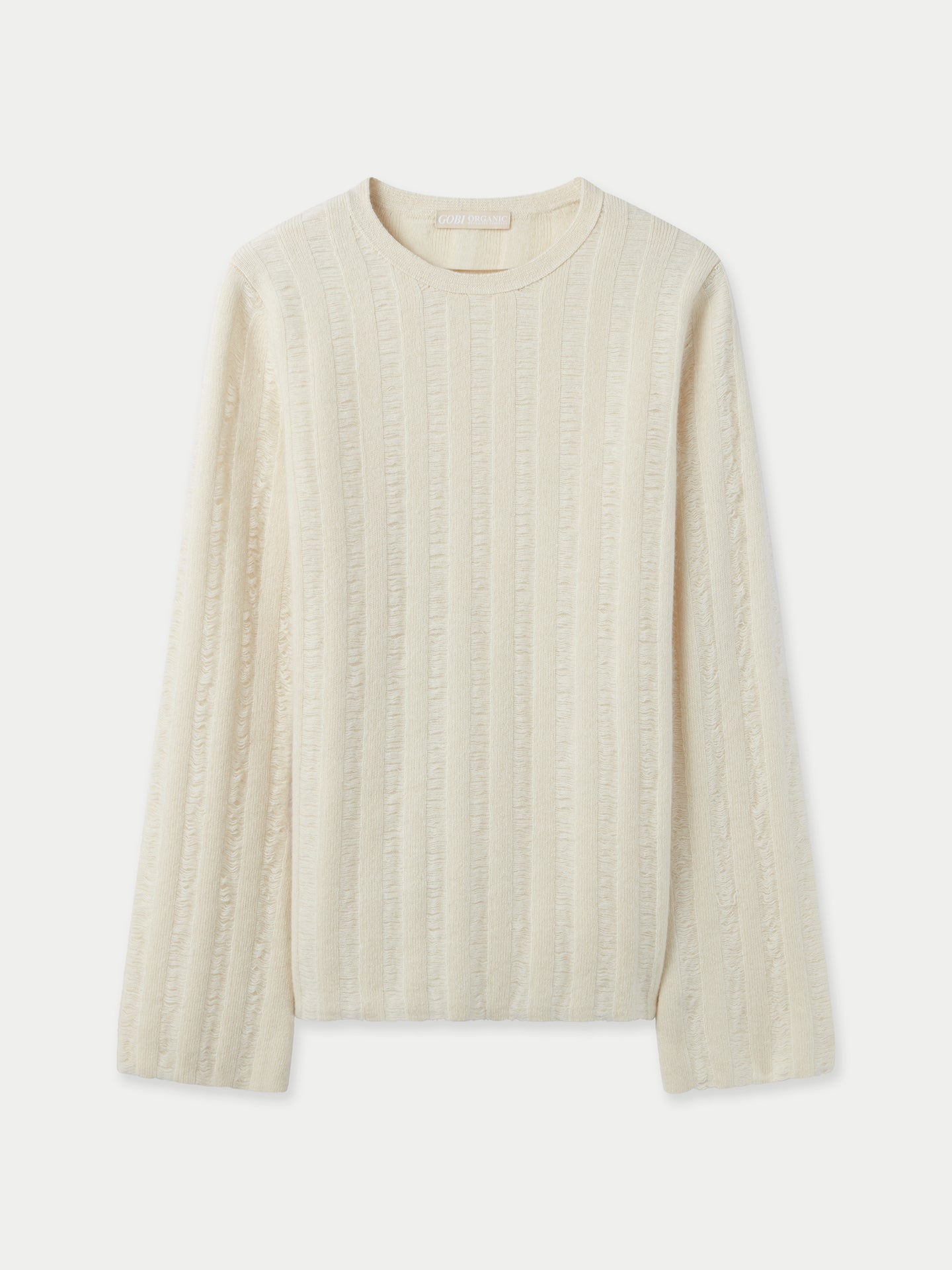 Organic Colour Textured Cashmere Jumper