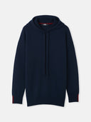 Cashmere Pullover Hoodie Navy - Gobi Cashmere #color_navy