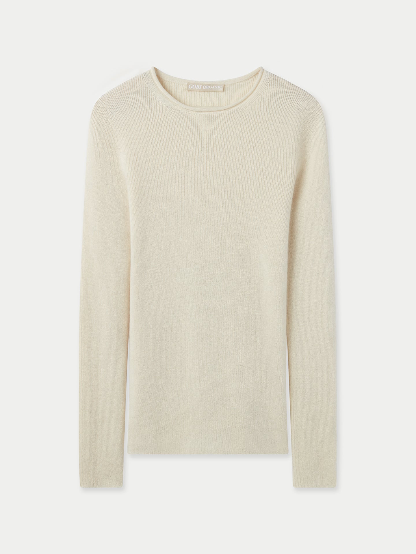 GOBI Cashmere Lightweight Crew-Neck Jumper Taupe