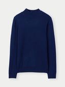 Essential Cashmere Mock Neck Jumper Navy - Gobi Cashmere
