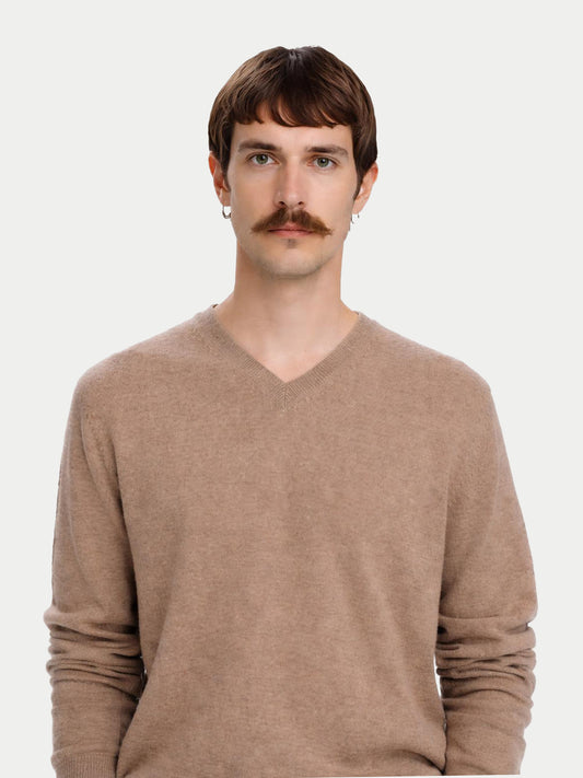 Organic Colour Essential V-Neck Cashmere Jumper