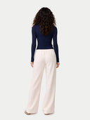 Hidden Button-Front Cashmere Silk Cardigan Mood Indigo - Gobi Cashmere #color_mood-indigo