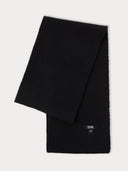 Cashmere Fisherman Knit Scarf Black - Gobi Cashmere #color_black