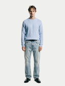 Cashmere Cable-Knit Jumper Light Blue - Gobi Cashmere