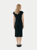 Cashmere Tie-Neck Dress
