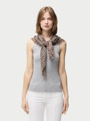 Women’s Dune Dots Cashmere Square Shawl in Coconut Milk | GOBI UK #color_coconut-milk