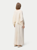 Cashmere Poncho with Fringed Sleeve | GOBI Cashmere