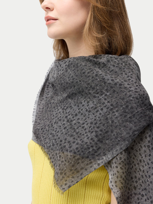 Dune Dots Printed Cashmere Shawl